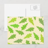 Carte Postale Motif des Feuilles verts. (Devant / Derrière)