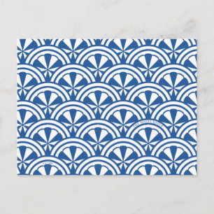 Carte Postale Motif des vagues côtières - Le Lotus Blanc