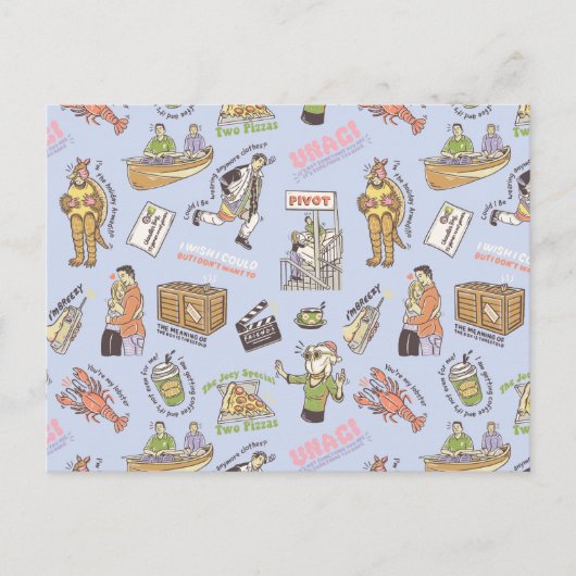 Carte Postale Motif dessin animé coloré FRIENDS™ (Devant)
