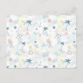 Carte Postale Motif d'été (Devant)