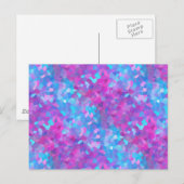 Carte Postale Motif d'étincelles holographiques (Devant / Derrière)
