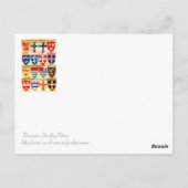 Carte Postale Motif d'héraldry décoratif (Dos)
