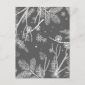 Carte Postale Motif d'hiver 4 (Devant)