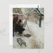 Carte Postale Motif d'hiver Åsögatan (Devant / Derrière)