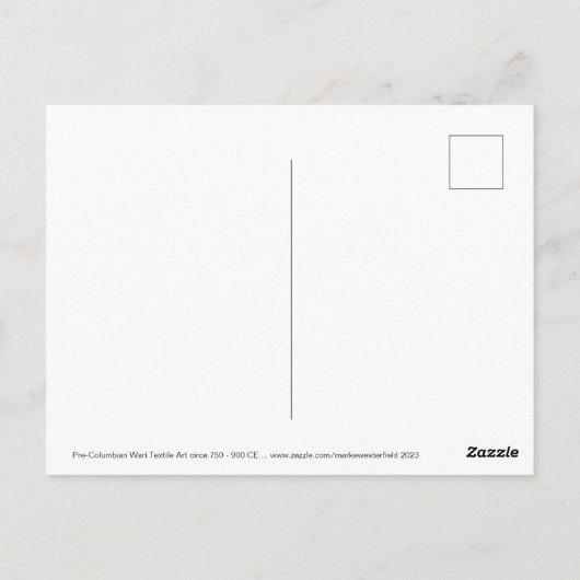 Carte postale Motif Diamant Stepped Wari (Dos)