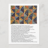 Carte postale Motif Diamant Stepped Wari (Devant)