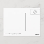 Carte Postale Motif d'impression Giraffe en Jaune. (Dos)