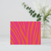 Carte Postale Motif d'impression moderne Zebra (Debout devant)