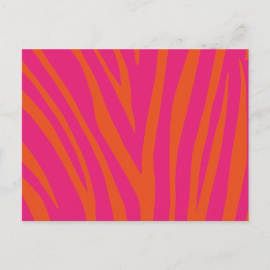 Carte Postale Motif d'impression moderne Zebra (Devant)