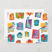 Carte Postale Motif Dino Ranch (Devant / Derrière)