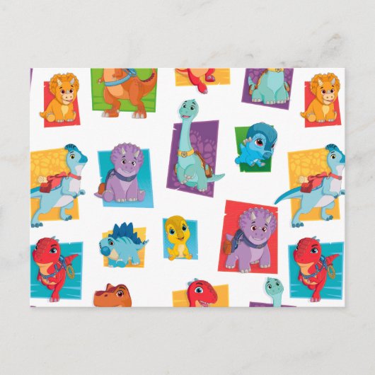 Carte Postale Motif Dino Ranch (Devant)