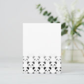 Carte Postale Motif d'ours de panda dégradé (Debout devant)