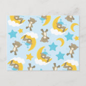 Carte Postale Motif d'ours, ours mignons, ours en peluche, étoil (Devant)