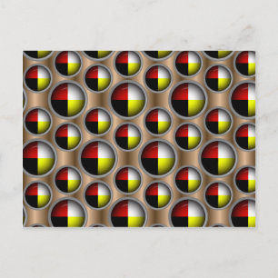 Carte Postale Motif du Cercle de vie