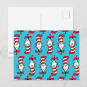 Carte Postale Motif du Chat dans le Chapeau (Devant / Derrière)