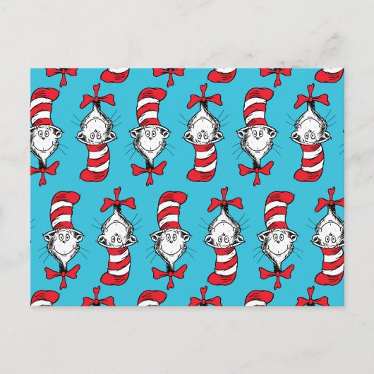 Carte Postale Motif du Chat dans le Chapeau (Devant)