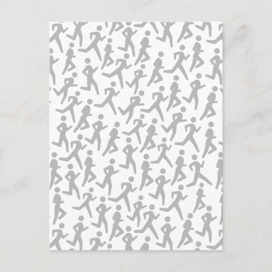 Carte Postale Motif du coureur (Devant)