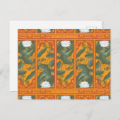 Carte Postale Motif du panneau botanique de coucher de soleil - (Devant / Derrière)