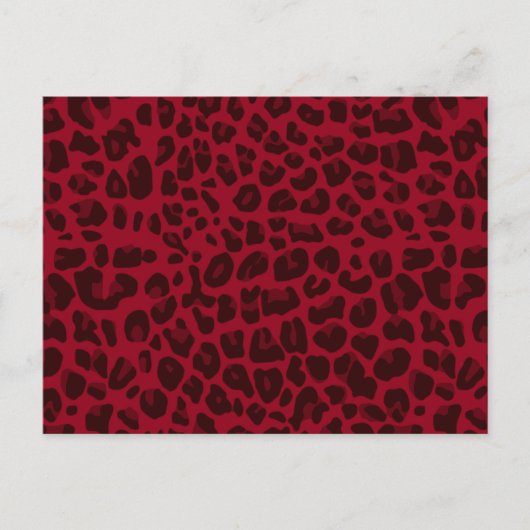 Carte Postale Motif empreinte de léopard de Bourgogne (Devant)