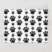 Carte Postale Motif Empreintes de Pattes, Pattes de Chien, Empre (Devant)