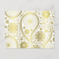 Motif en cachemire d'or