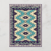 Carte Postale Motif en chef autochtone (Devant)