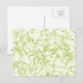 Carte Postale Motif en marbre vert (Devant / Derrière)