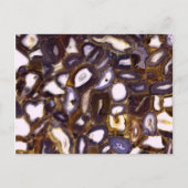 Carte Postale Motif en pierre blanche Brown violet (Devant)