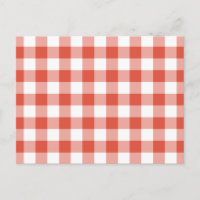 Motif En vichy orange et blanc