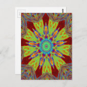 Carte Postale Motif ethnique africain asiatique européen (Devant / Derrière)