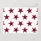 Carte Postale Motif Étoiles Dorées 7 (Dos)