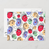 Carte Postale Motif Facebook (Devant / Derrière)