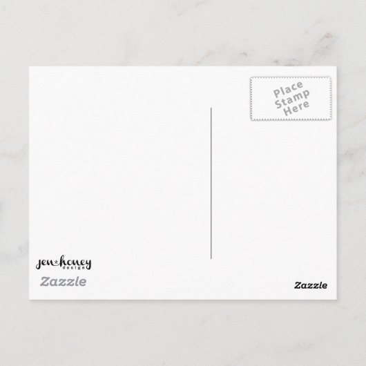 Carte Postale Motif Facebook (Dos)