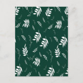 Carte Postale motif feuille (Devant)