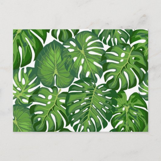 Carte Postale motif feuille (Devant)