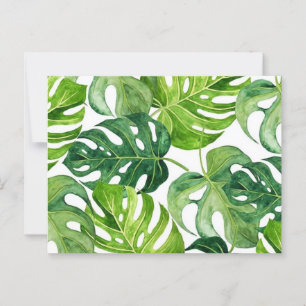 Carte Postale Motif feuille