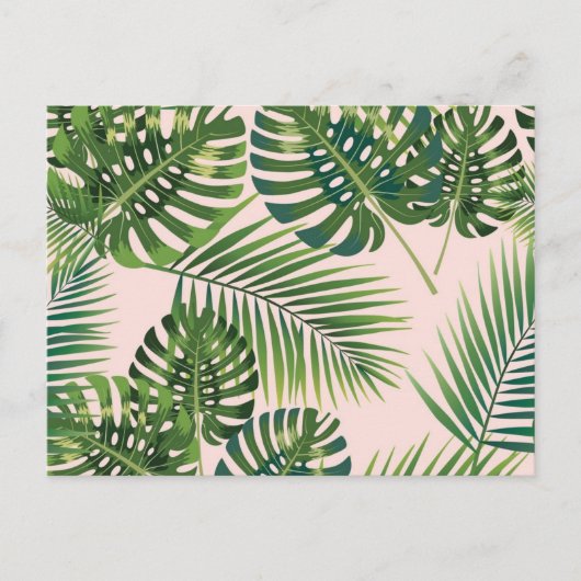 Carte Postale motif feuille (Devant)