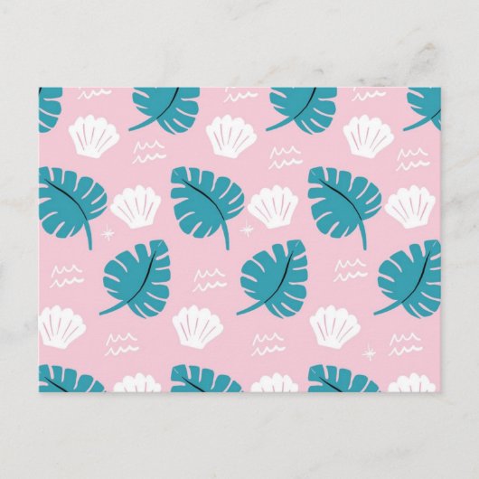 Carte Postale motif feuille (Devant)