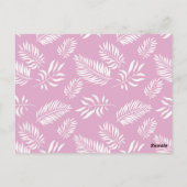 Carte Postale Motif feuille 15 (Dos)