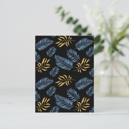 Carte Postale Motif feuille 17 (Debout devant)