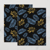 Carte Postale Motif feuille 17 (Devant / Derrière)
