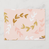 CARTE POSTALE MOTIF FEUILLE 4 (Dos)