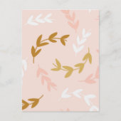 CARTE POSTALE MOTIF FEUILLE 4 (Devant)