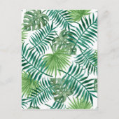 Carte Postale Motif Feuille tropical (Devant)