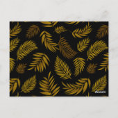 Carte Postale Motif Feuille tropical 14 (Dos)