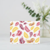 Carte Postale Motif Feuille tropical 20 (Debout devant)
