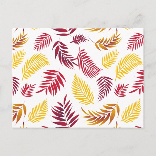 Carte Postale Motif Feuille tropical 20 (Devant)