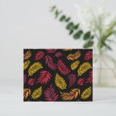 Carte Postale Motif Feuille tropical 21 (Debout devant)