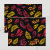 Carte Postale Motif Feuille tropical 21 (Devant / Derrière)