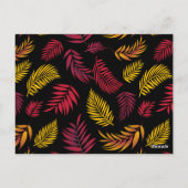 Carte Postale Motif Feuille tropical 21 (Dos)